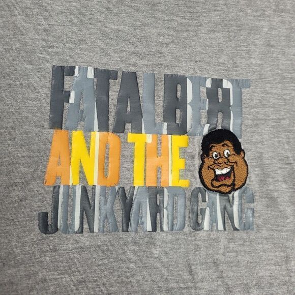 VINTAGE 90s/Y2K Fat Albert x Fubu gray long sleeve shirt XL - Picture 3 of 9